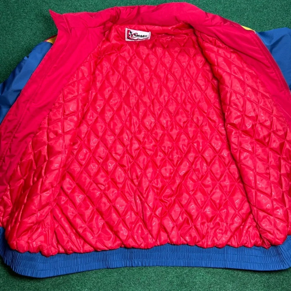 Vintage Jeff Gordon Multi Color Chase Authentics 90s Nascar Large Puffer Jacket